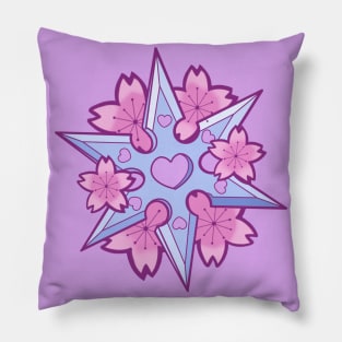 Sakura Shuriken Pillow