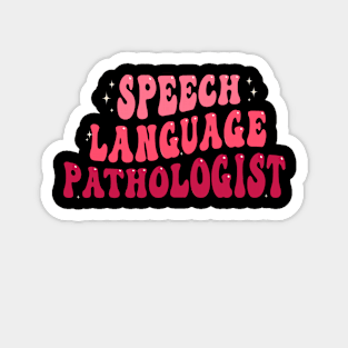 Speech Therapy Rainbow Speech Language Pathologist Therapist Magnet