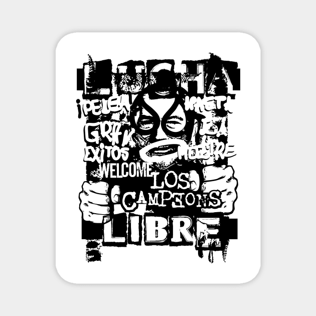 Lucha Libre Magnet by 2 souls