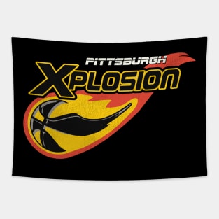 Defunct Pittsburgh Xplosion Basketball Team Tapestry