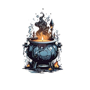 Enigmatic Alchemy: The Cauldron Potions And Spells T-Shirt