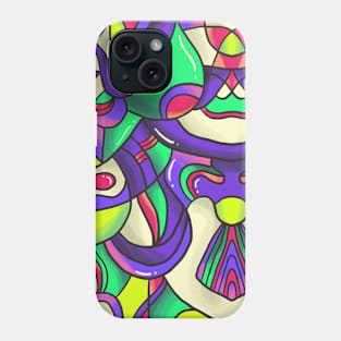 Doodle in abstract Phone Case