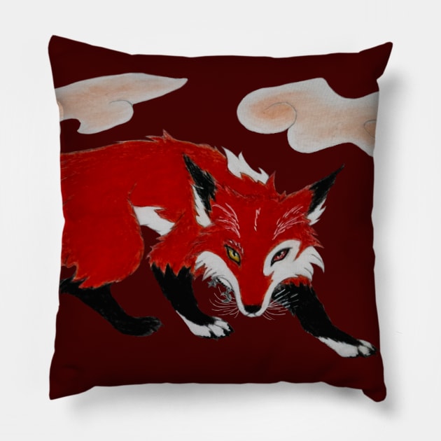 Kitsune Makka Pillow by Lycoris ArtSpark