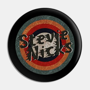 Retro Color Typography Faded Style Stevie Nicks Pin