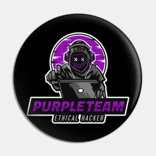 Purple Team | Hacker Design Pin