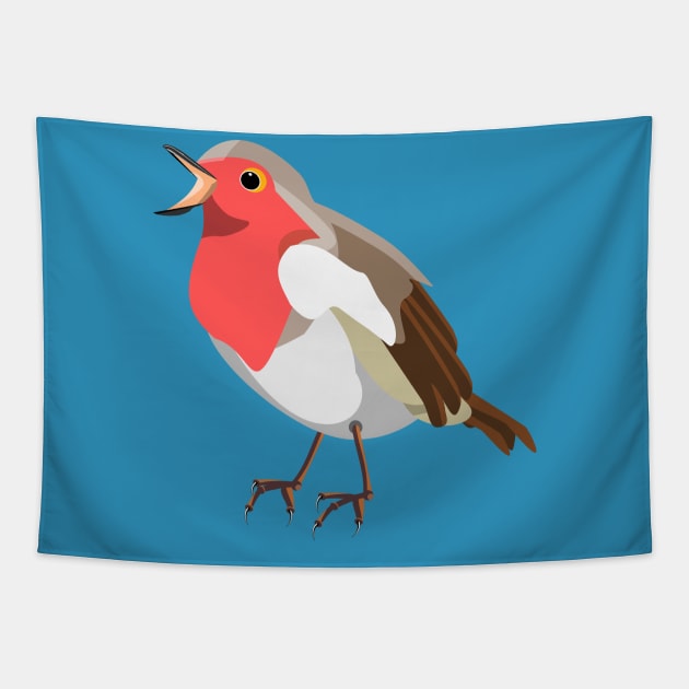 Red Robin Tapestry by mailboxdisco