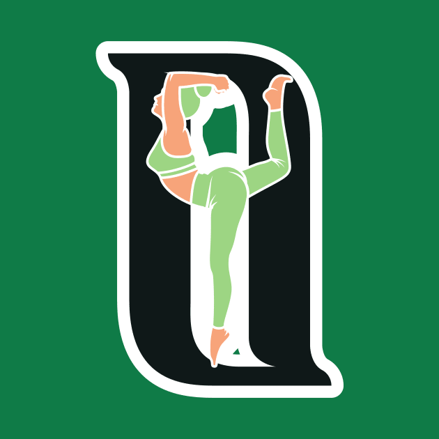 Sports yoga women in letter O Sticker design vector illustration. Alphabet letter icon concept. Sports young women doing yoga exercises with letter O sticker design logo icons. by AlviStudio