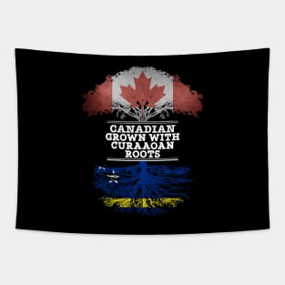 Canadian Grown With Curaaoan Roots - Gift for Curaaoan With Roots From Curacao Tapestry