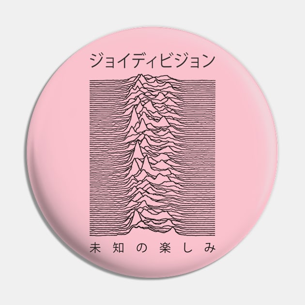 Unknown Pleasures Japan Version Parody [Light] Pin by Farewell~To~Us