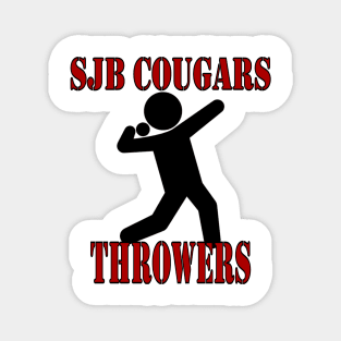 SJB Cougars Throwers Magnet