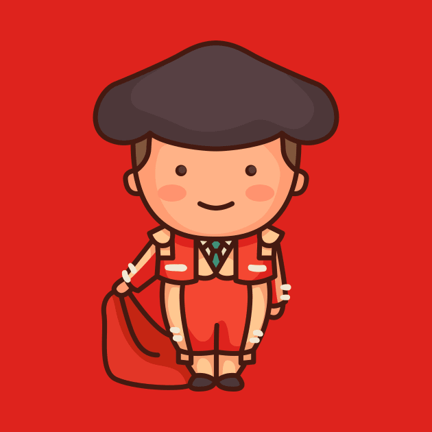 Cute Spanish Matador Bullfighter by SLAG_Creative