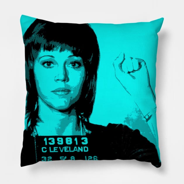 jane fonda Pillow by oryan80