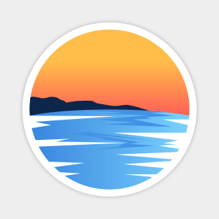 Sea and Sunset, Beach Sunset Magnet