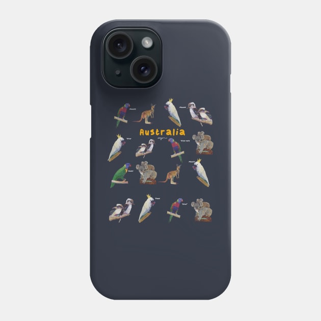 Australian Animals collection Phone Case by tobycentreart