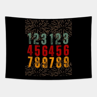 987654321 New Year's Eve 2023 Happy Years Day 2024 Tapestry