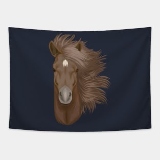 brown horse head Tapestry