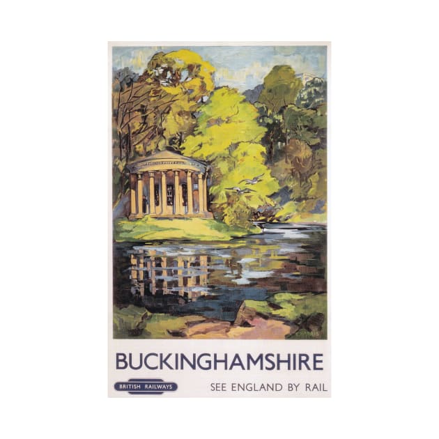 Buckinghamshire - Vintage Railway Travel Poster - 1950s by BASlade93