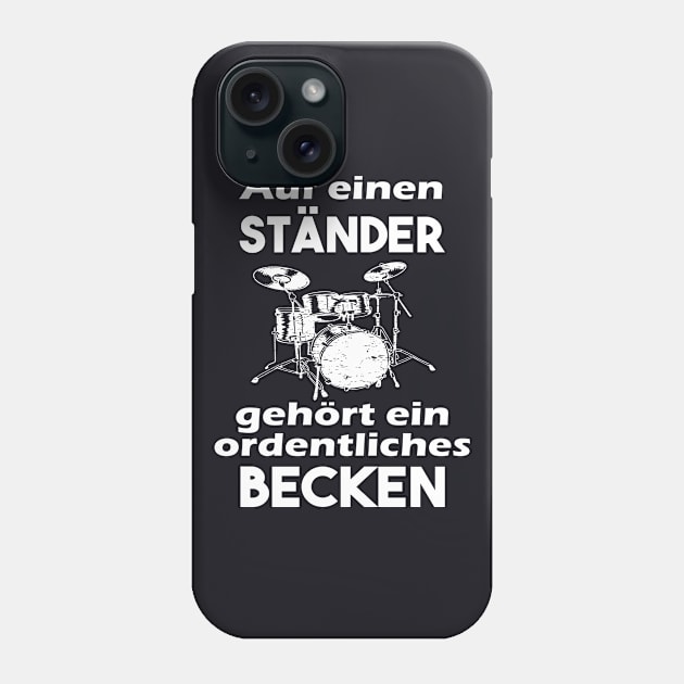 Schlagzeug Becken lustiges Schlagzeuger Geschenk Phone Case by Foxxy Merch