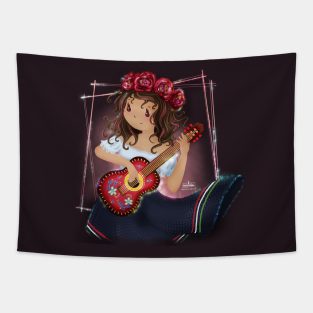 Mexican Girl Tapestry