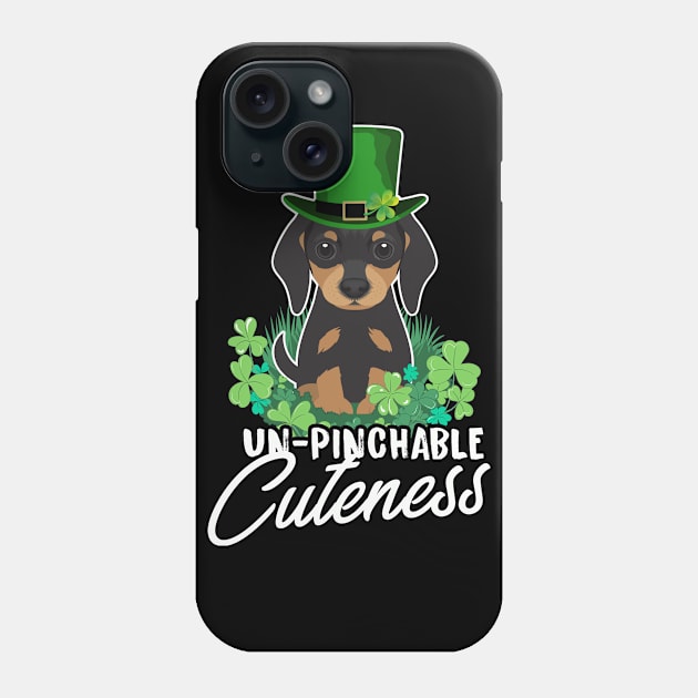 St' Patrick's Day dog unpinchable cuteness Phone Case by dreadtwank