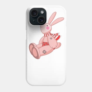 Plush pink hare Phone Case