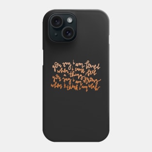 "you say" christian worship lyrics design Phone Case