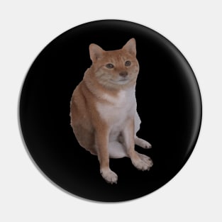 Cheems Cat Pin