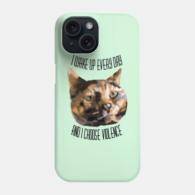 Torties Are Always Trouble Phone Case by nonbeenarydesigns