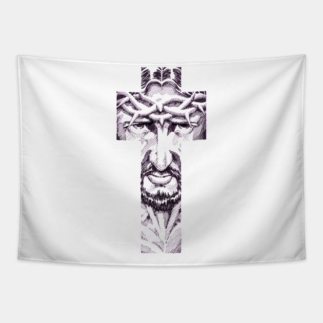 jesus saves idea Tapestry by Treshr