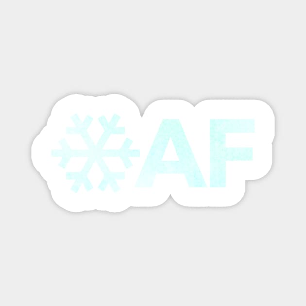 snowflake AF Magnet by BrownWoodRobot