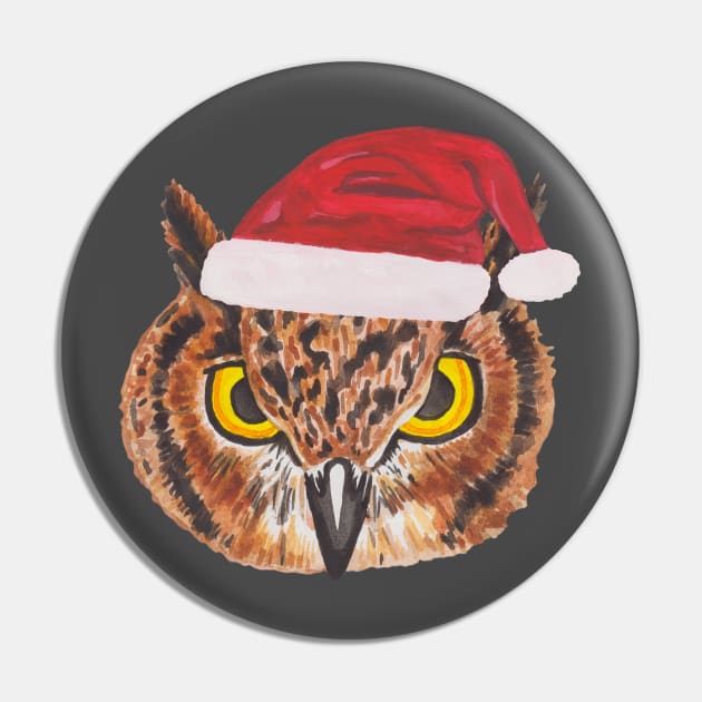 Christmas owl Pin by deadblackpony