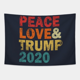 Peace Love & Trump 2020 Tapestry