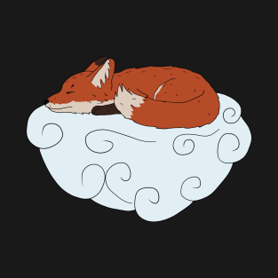 Sleeping fox on the cloud T-Shirt