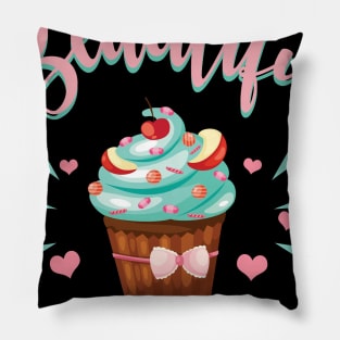 Funny Baking Quote T-Shirt Cupcake Lover Gift Idea Pillow