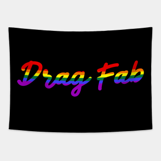 Fabulous Drag Queen Rainbow Flag Tapestry