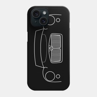 1961 MGA classic car outline graphic (white) Phone Case