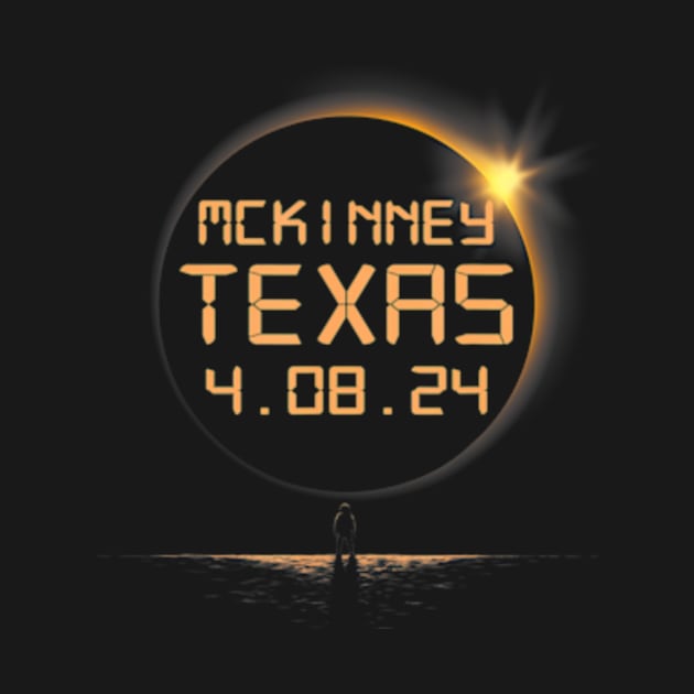 Mckinney Texas Tx Total Solar Eclipse April 8 2024 4-8 by SanJKaka