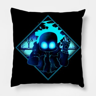 FNF UNDERTALE INDIE CROSS NIGHTMARE Sans remaster art Pillow