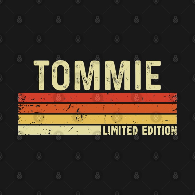 Tommie Name Vintage Retro Limited Edition Gift by CoolDesignsDz