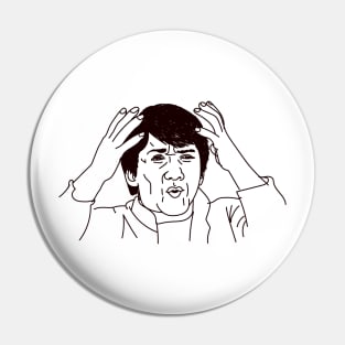 Jackie Chan Confused Meme Pin