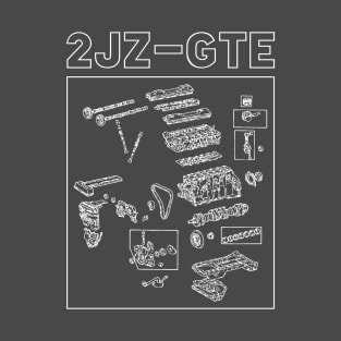 2JZ GTE Engine T-Shirt