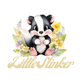 Little Stinker Cute Skunk Woodland Animal T-Shirt