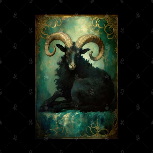 Aries the Ram Zodiac Illustration by YeCurisoityShoppe