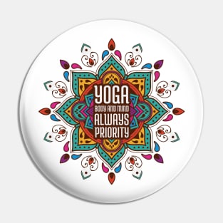 Mandala Yoga Pin