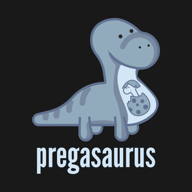 Pregasaurus Shirt - Funny Pregnancy Announcement T-Shirt by DoggyStyles