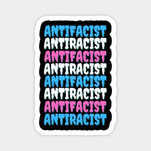 Antifacist Antiracist Magnet