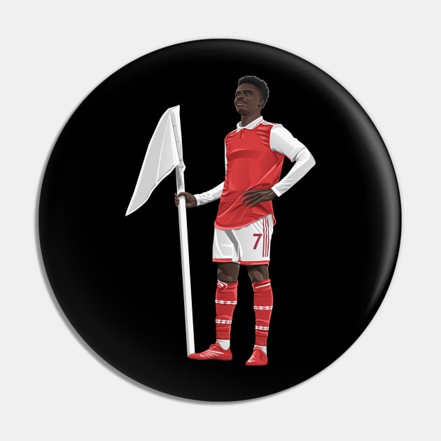 Bukayo Saka Arsenal Pin by Arissetyo