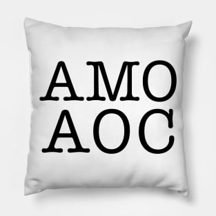 AMO AOC (I Love Alexandria Ocasio-Cortez) Pillow