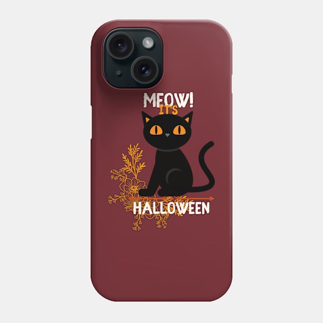 Meow! it's Halloween Phone Case by NICHE&NICHE