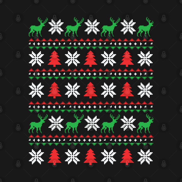 Ugly Christmas Pattern | Christmas Gifts by Veronica Blend